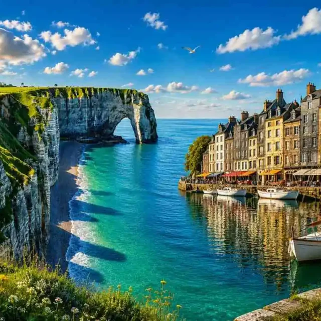 From Paris: Étretat Cliffs & Honfleur Port Full-Day Trip